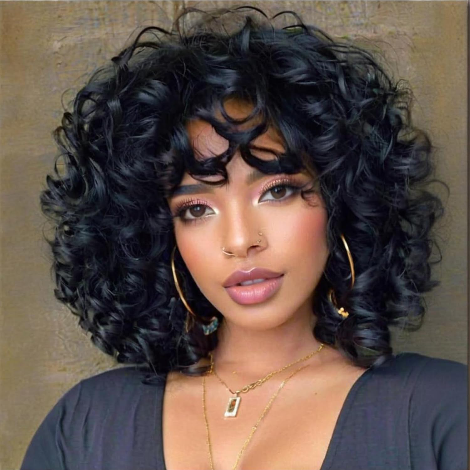 Short Pixie Cut Wig Human Hair Cheap - نطاط مجعد بوب خصلات الشعر المستعار