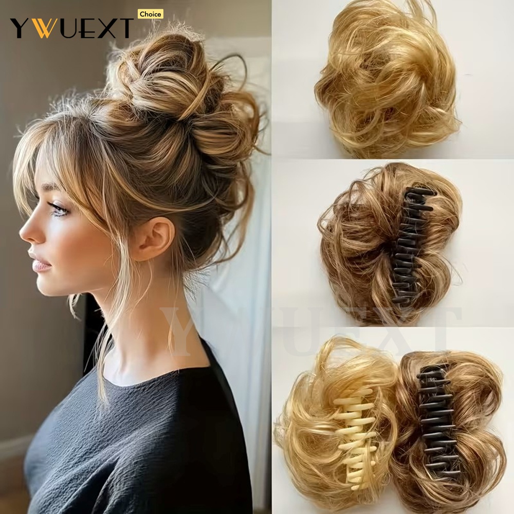 Claw Clip Messy Bun Hair Piece - 40 جرام/الحزمة مشبك مخلب في كعكة