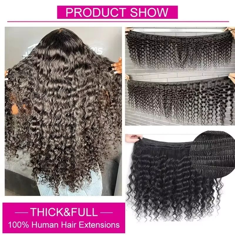 حزم شعر مموج عميق مع إغلاق 4x4 - مراجعة Deep Wave 3 Bundles With Closure وسعره