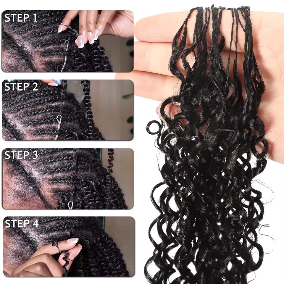 وصلات شعر بشري مجعد بورمي 12A، - مراجعة Water Wave Bulk Human Hair For Braiding وسعره