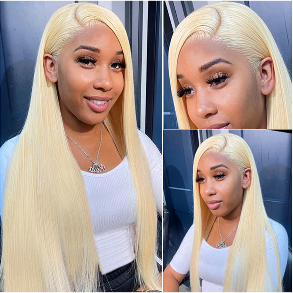 باروكة شعر بشري برازيلي أشقر 6 - مراجعة Hd Lace Frontal Wig Human Hair Pre Plucked وسعره