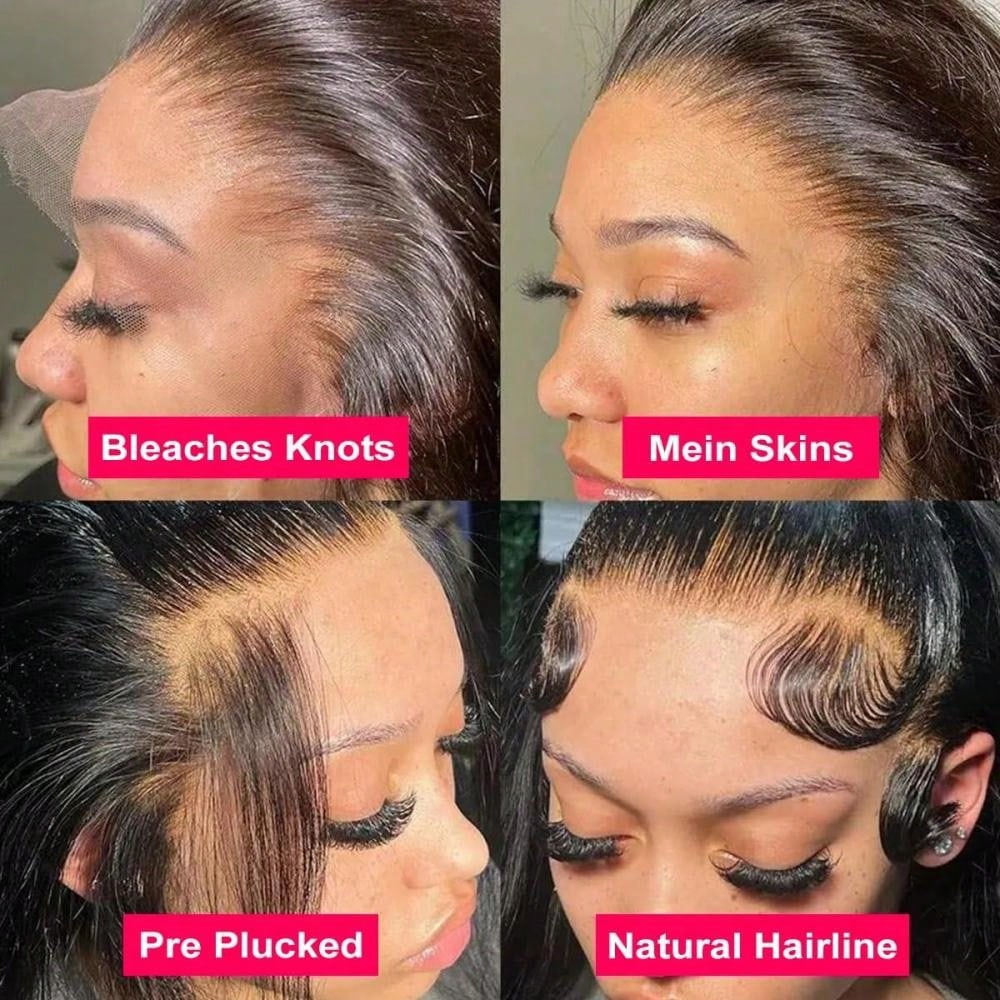 شعر مستعار أمامي شفاف مستقيم م - مراجعة Hd Lace Frontal Wig Human Hair Pre Plucked وسعره