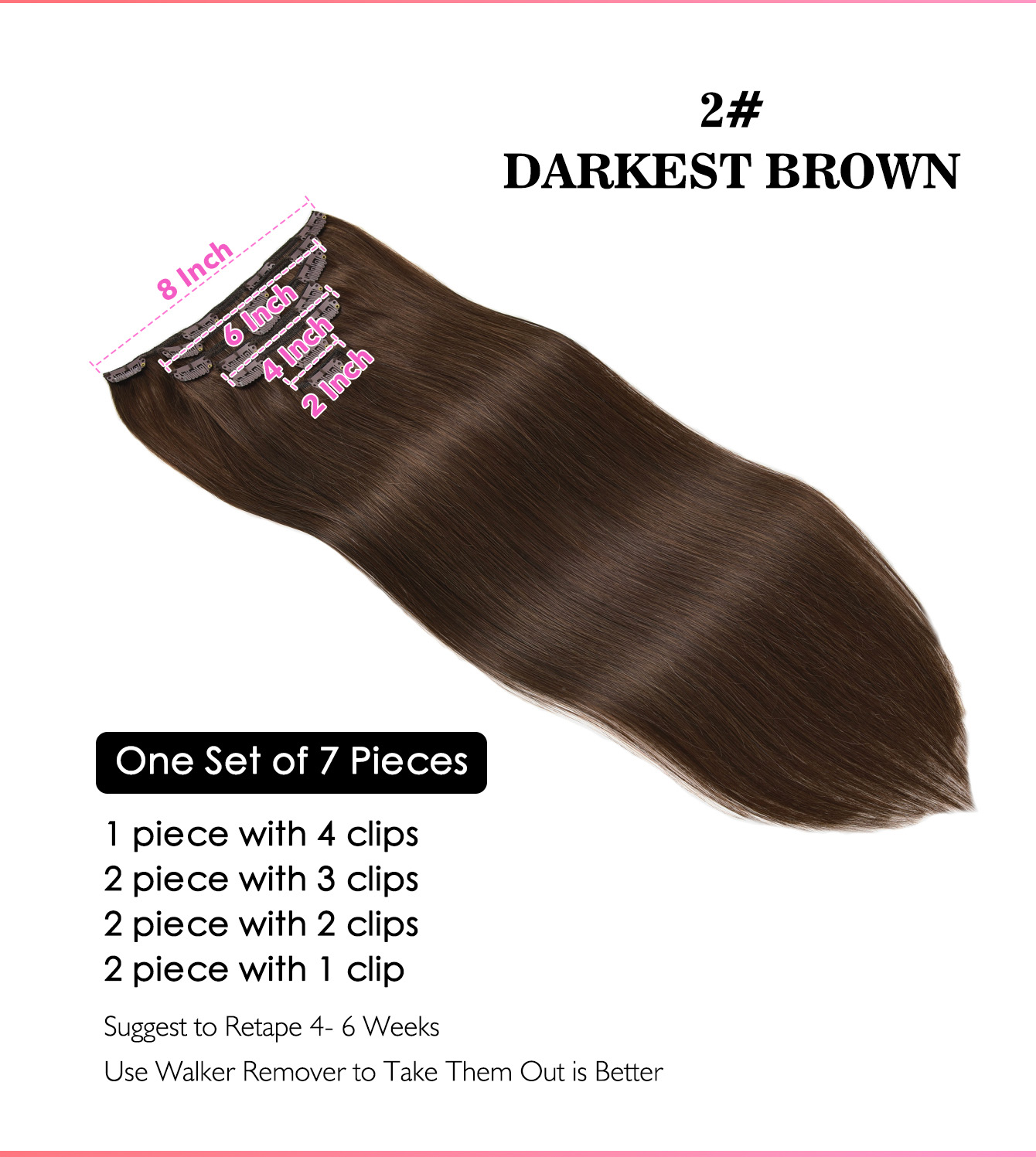 7 قطعة كليب في الشعر التمديد 1 - مراجعة Seamless Clip In Hair Extensions Human Hair وسعره