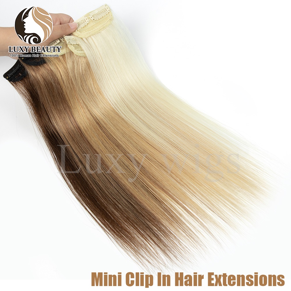 5 قطع مشابك قصيرة في وصلات الش - مراجعة Seamless Clip In Hair Extensions Human Hair وسعره