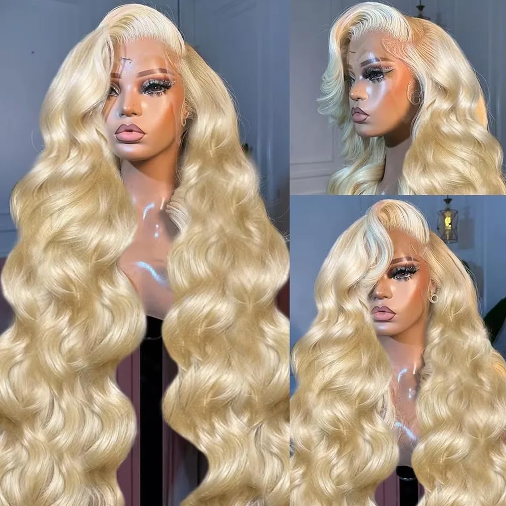 # 613 شعر مستعار بشري بتموجات  - مراجعة 613 Blonde Body Wave Lace Front Wig وسعره