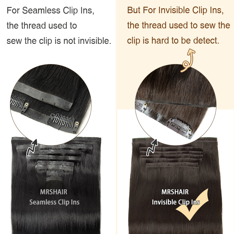 شعر بشري غير مرئي مشبك في الام - مراجعة Invisible Tape In Extensions Real Hair وسعره