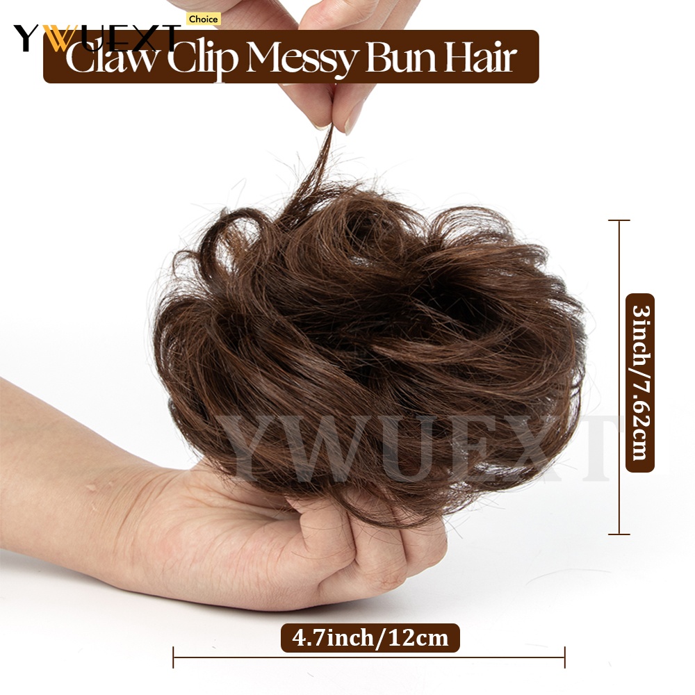 40 جرام/الحزمة مشبك مخلب في كع - مراجعة Claw Clip Messy Bun Hair Piece وسعره