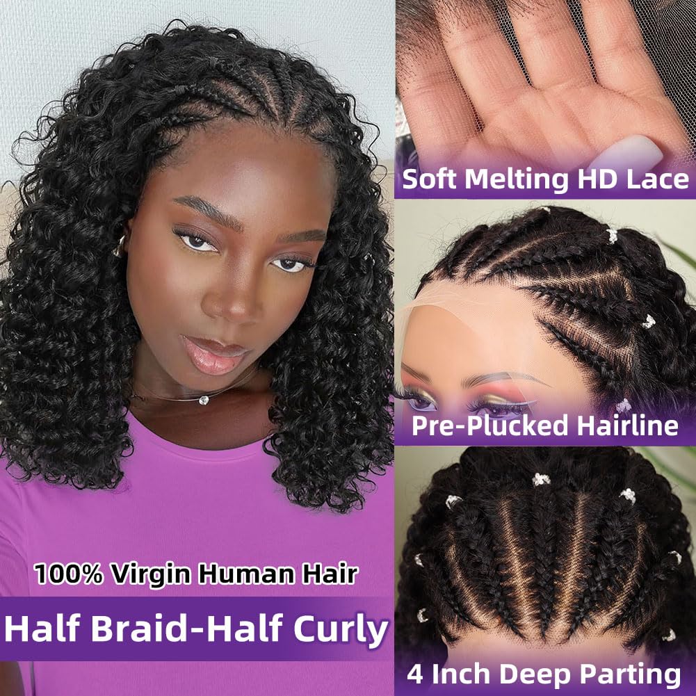شعر مستعار بوب بضفائر كورنرو،  - مراجعة Glueless Wear And Go Human Hair Wig وسعره