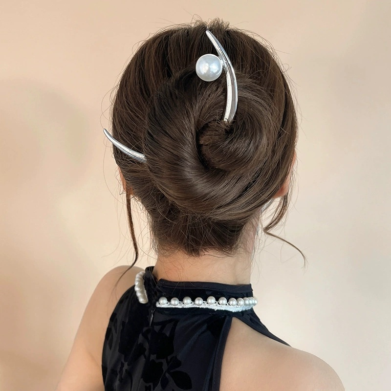 دبوس شعر لؤلؤي على شكل هلال، م - مراجعة Hair Bundles وسعره