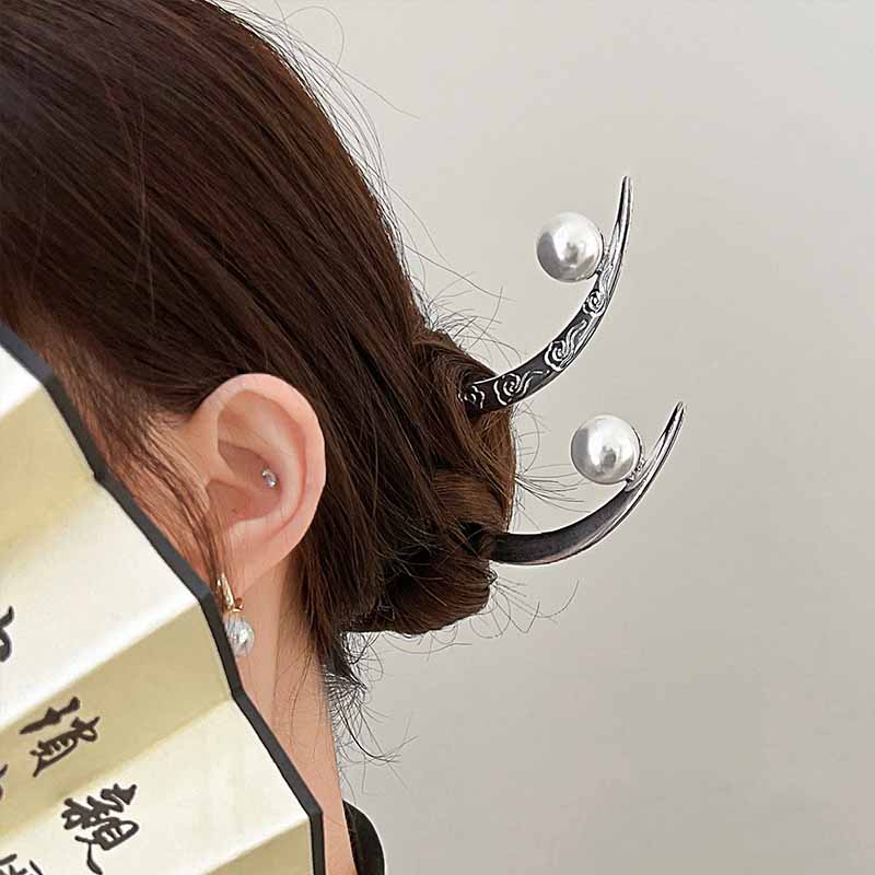 دبوس شعر لؤلؤي على شكل هلال، م - مراجعة Hair Bundles وسعره