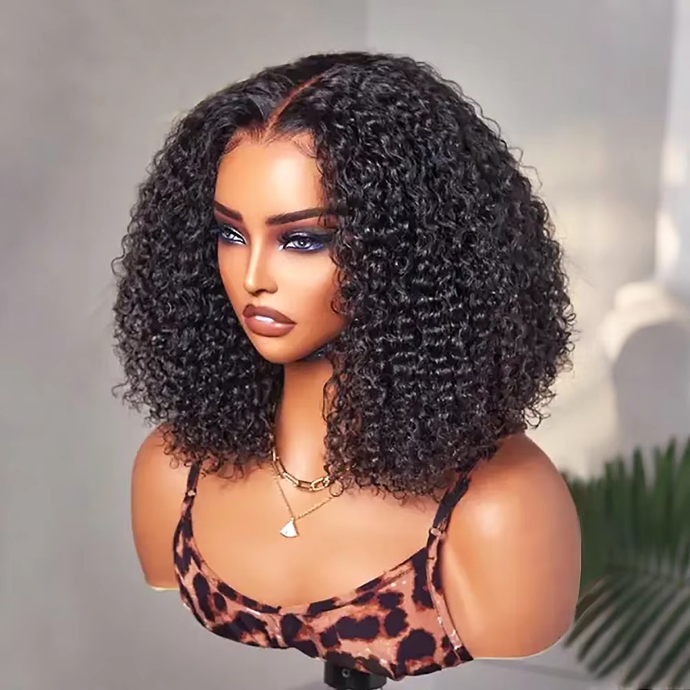 باروكات شعر بشري مجعد بطول 8-1 - مراجعة Glueless Wear And Go Human Hair Wig وسعره