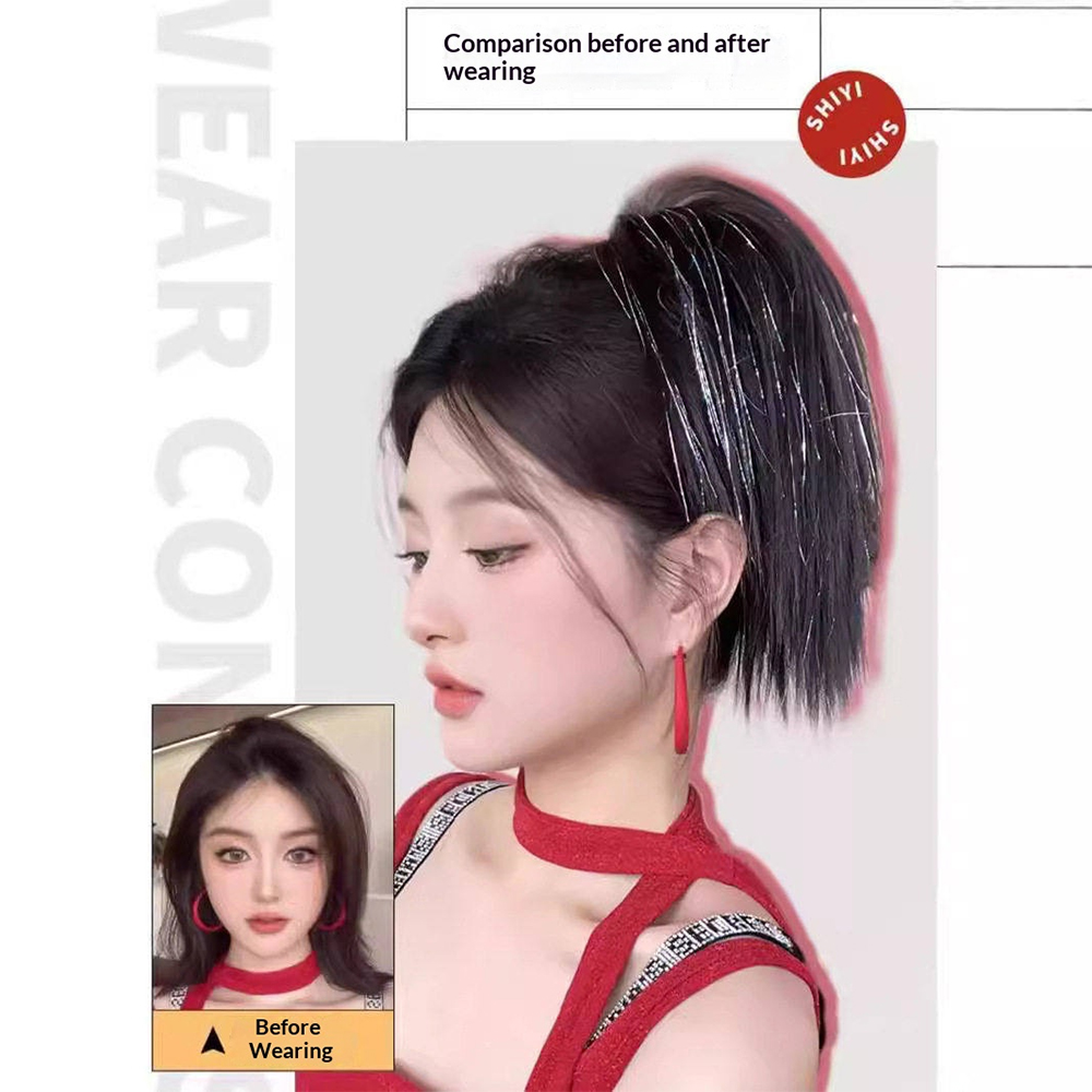 وصلة شعر صناعية بمشبك مخلبي 12 - مراجعة Claw Clip Messy Bun Hair Piece وسعره