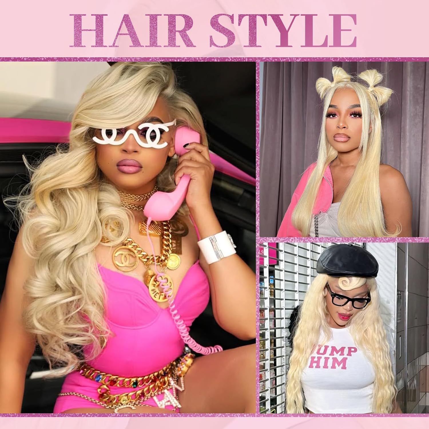 باروكة شعر بشري أشقر 613 بطول  - مراجعة 613 Blonde Body Wave Lace Front Wig وسعره