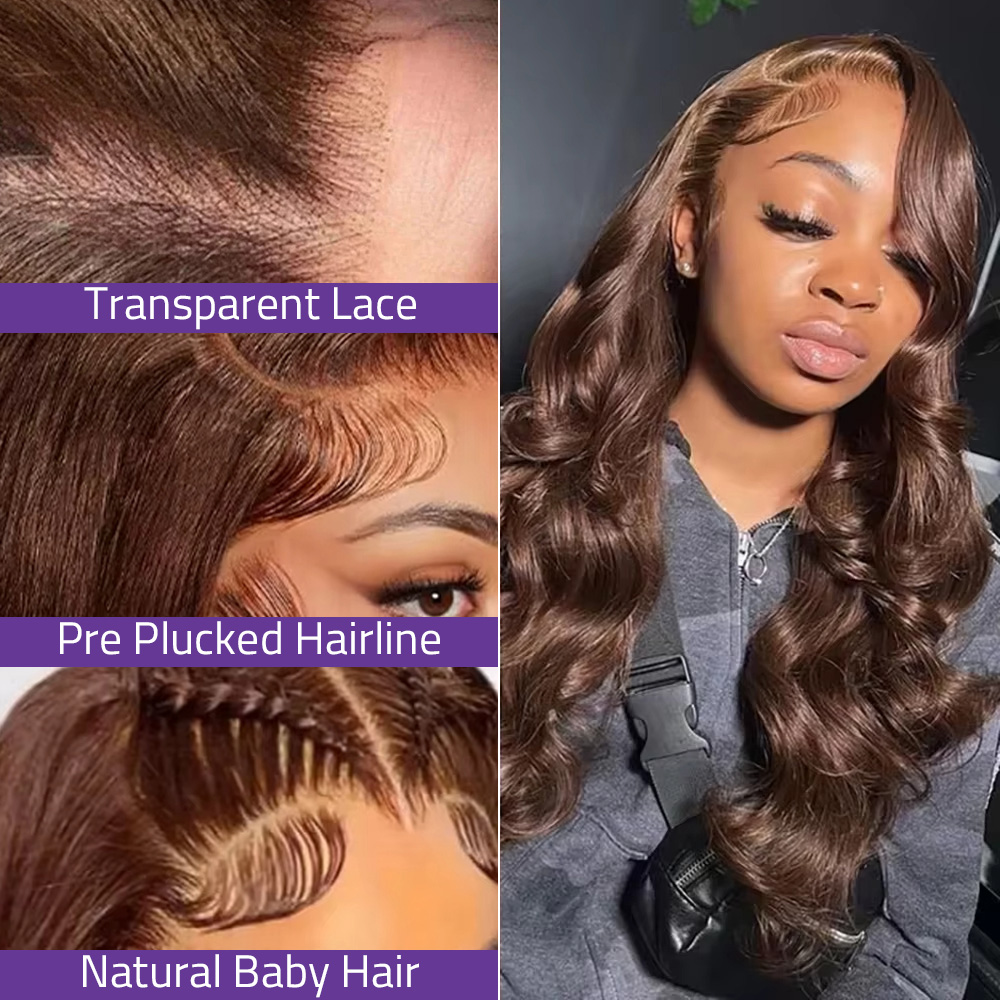 # 4 باروكة شعر بشري بني شوكولا - مراجعة Hd Lace Frontal Wig Human Hair Pre Plucked وسعره