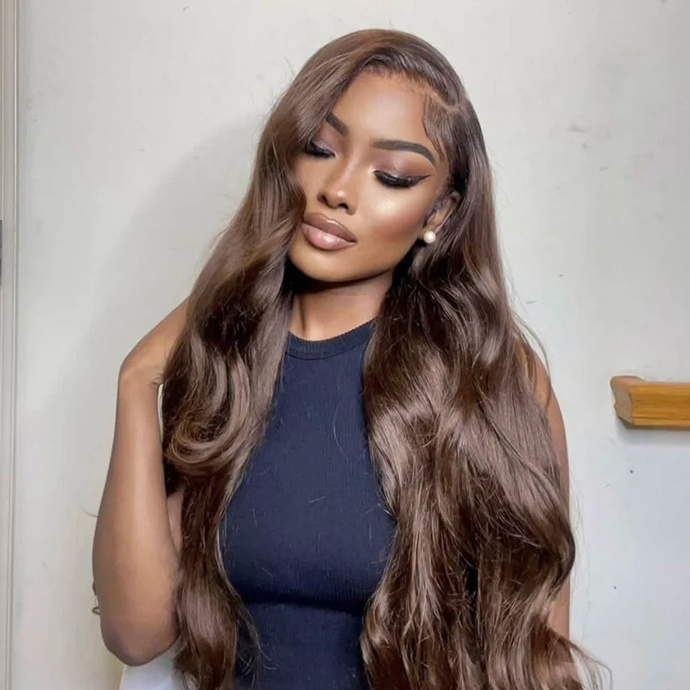 # 4 باروكة شعر بشري بني شوكولا - مراجعة Hd Lace Frontal Wig Human Hair Pre Plucked وسعره